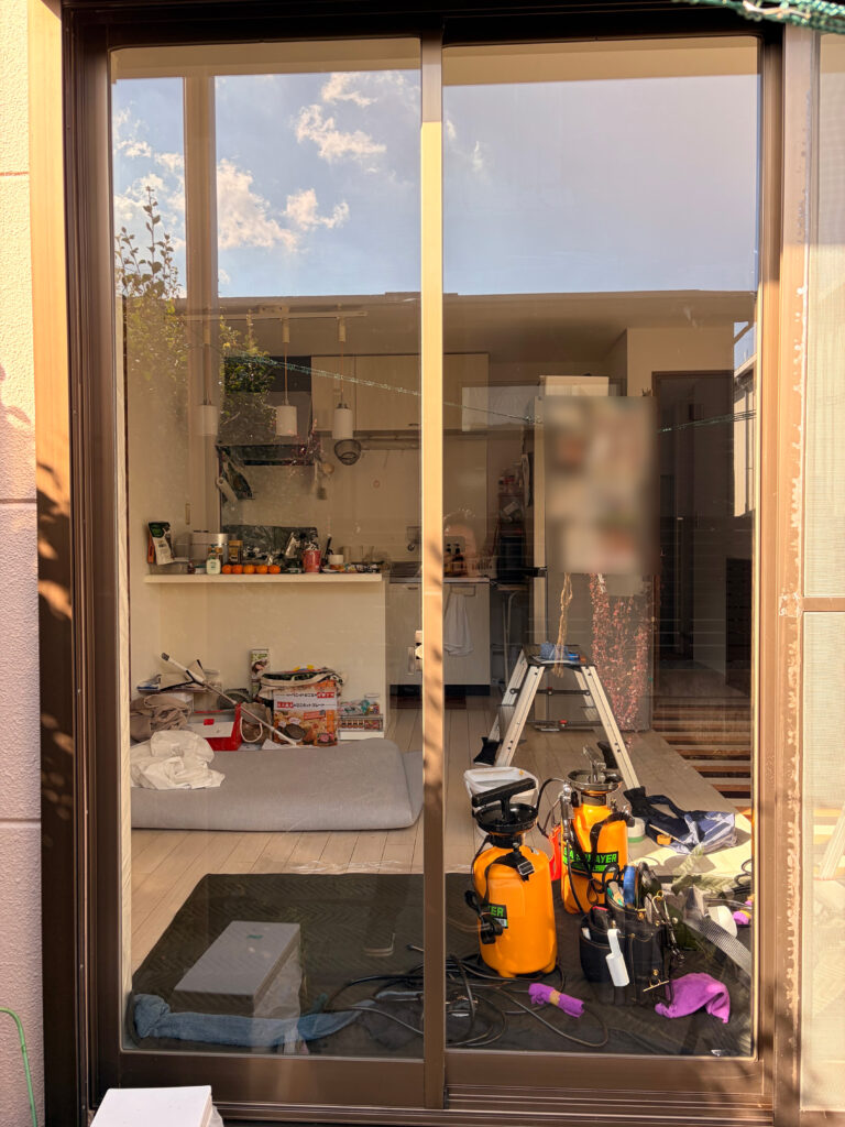 遮熱フィルム施工前