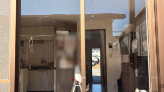 遮熱フィルム施工後